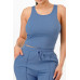 Ribbed Tank Top And Pant Set