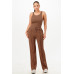 Ribbed Tank Top And Pant Set