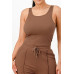 Ribbed Tank Top And Pant Set