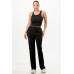 Ribbed Tank Top And Pant Set