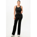 Ribbed Tank Top And Pant Set