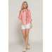 Long Slv Wide Stripe Woven Shirt