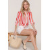 Long Slv Wide Stripe Woven Shirt