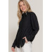 Long Sleeve Linen Blend Shirt