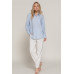 Long Sleeve Linen Blend Shirt