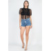 Sheer Ruffle-trim Dot Top