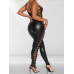 Faux Leather Jumpsuit