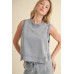 Mineral Wash Sleeveless Top