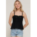Flower Trim Detail Pointelle Spring Sweater
