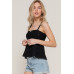 Flower Trim Detail Pointelle Spring Sweater