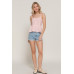 Flower Trim Detail Pointelle Spring Sweater