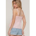 Flower Trim Detail Pointelle Spring Sweater