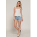 Flower Trim Detail Pointelle Spring Sweater