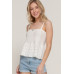 Flower Trim Detail Pointelle Spring Sweater