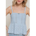 Flower Trim Detail Pointelle Spring Sweater