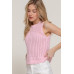 Sleeveless Crochet Spring Sweater
