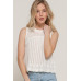 Sleeveless Crochet Spring Sweater