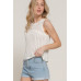 Sleeveless Crochet Spring Sweater