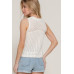 Sleeveless Crochet Spring Sweater
