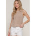 Sleeveless Crochet Spring Sweater