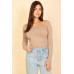 Square Neck Long Sleeve Top