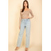 Square Neck Long Sleeve Top
