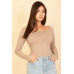 Square Neck Long Sleeve Top