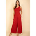 Sleeveless Tank Wide Leg Jumpsuit