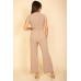 Relaxed Fit Top And Wide-leg Pants Set