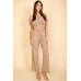 Relaxed Fit Top And Wide-leg Pants Set