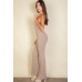 Solid Sleeveless Wide Leg Jumpsuit