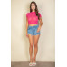 Sexy Mesh Sheer Short Sleeve Crop Top