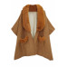 Faux Fur Collar Kimono