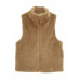 Solid Faux Fur Vest