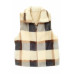 Plaid Faux Fur Vest