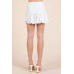 Thick Banded Tie Detail Ballon Mini Skirt