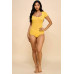 Short Sleeve V-neck Basic Bodysuit