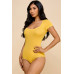 Short Sleeve V-neck Basic Bodysuit