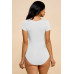 Short Sleeve V-neck Basic Bodysuit