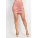 Cross Halter Top & Ruched Skirts Set