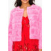 Faux Fur Buttoned Quilted Jacket