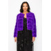 Faux Fur Buttoned Quilted Jacket