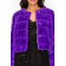 Faux Fur Buttoned Quilted Jacket