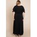 Plus Size Solid Venezia Faux Wrap Maxi Dress