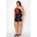 Tube Bodycon Mini Dress With Floral Print Front