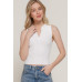 Sleeveless Polo Spring Sweater