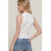 Sleeveless Polo Spring Sweater