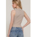 Sleeveless Polo Spring Sweater