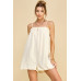 Swiss Dot Woven Romper