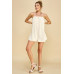 Swiss Dot Woven Romper